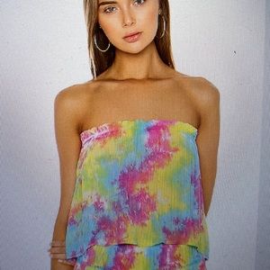 Tie dye Tube top by Tiare Hawaii